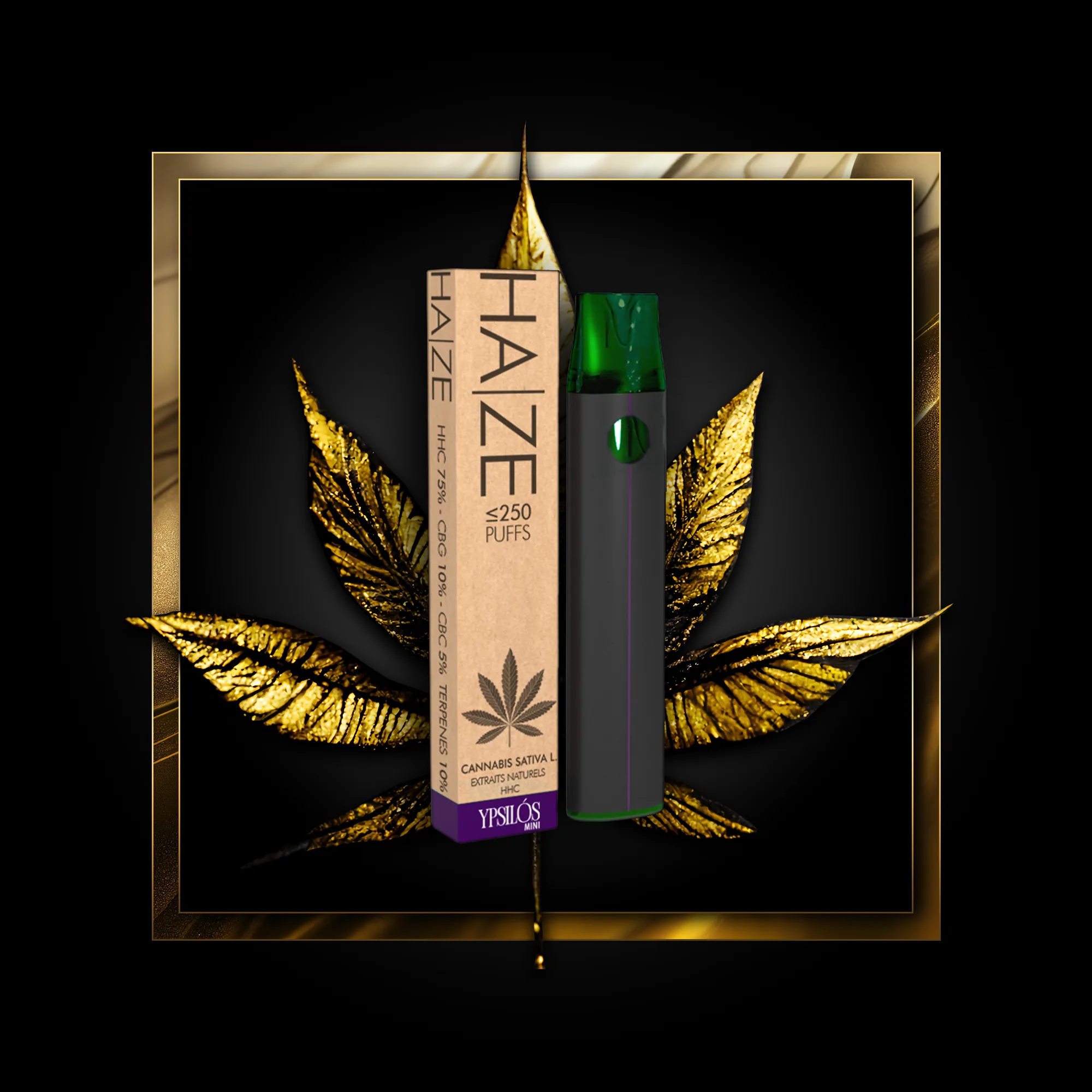 Haze (de unică folosință) 250 pufuri - 0,50 ml. HHC