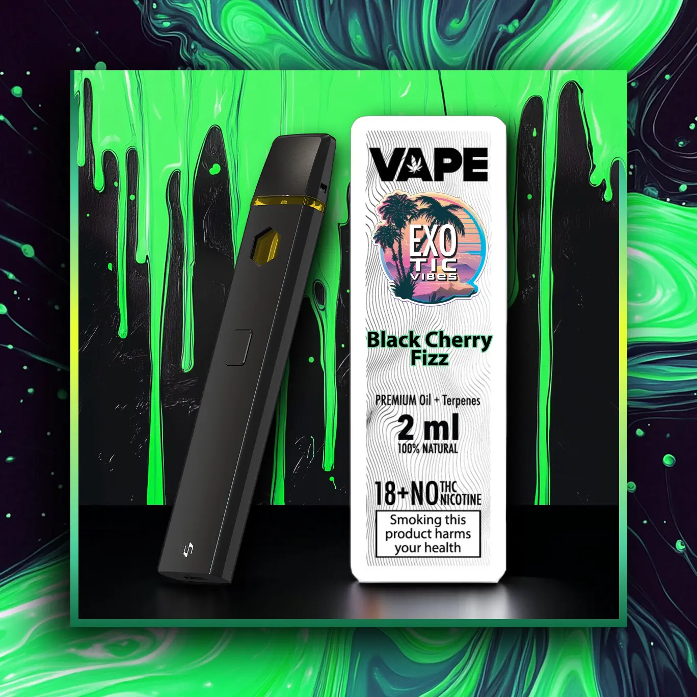 Black Cherry Fizz HHC Vape Premium - 2.00 ml. HHC